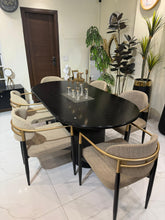 Black Ashwood Dining Table set