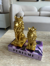 Regal Lion Sculpture Gold
