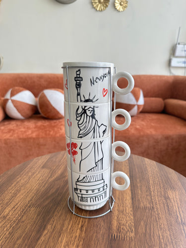 Statue of Liberty Cup Set