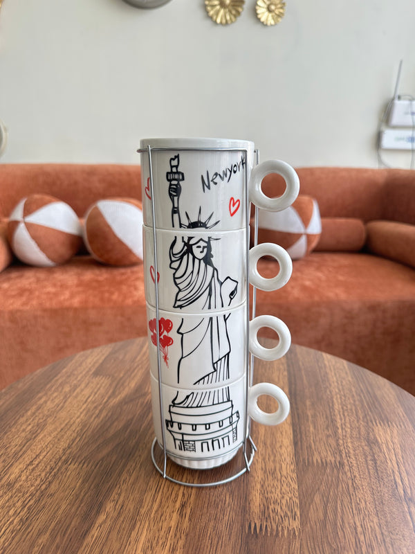 Statue of Liberty Cup Set