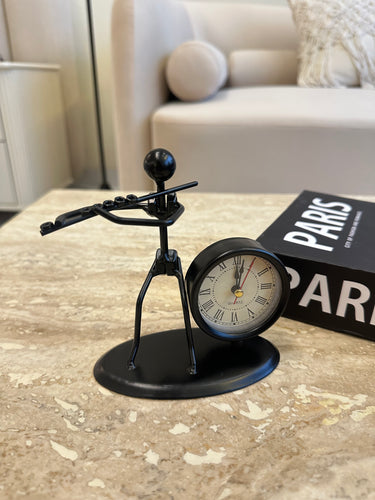 Metallic Clock black 005