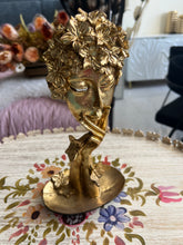 Thinking Lady Sculpture Gold