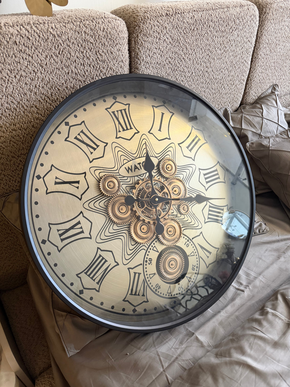 Metallic Mechanical Wall Clock 17
