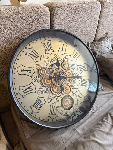 Metallic Mechanical Wall Clock 17