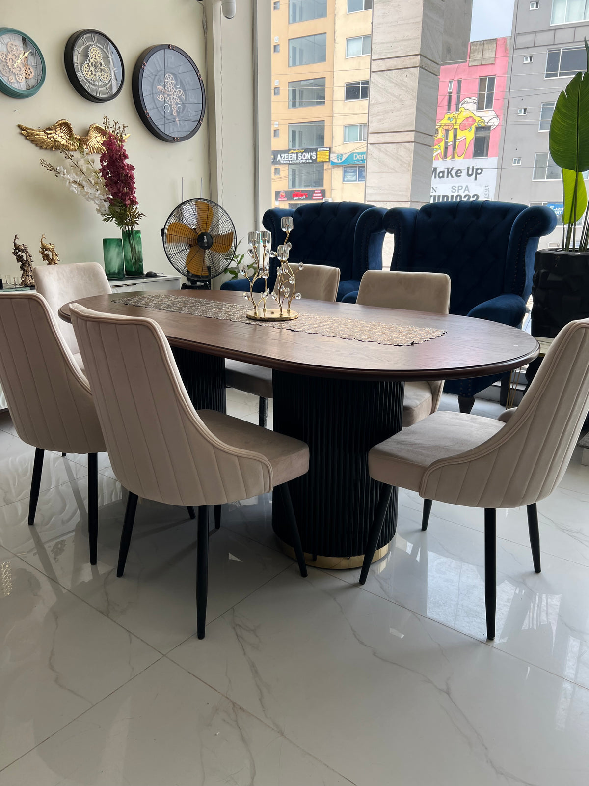 Beige Oak Dining table