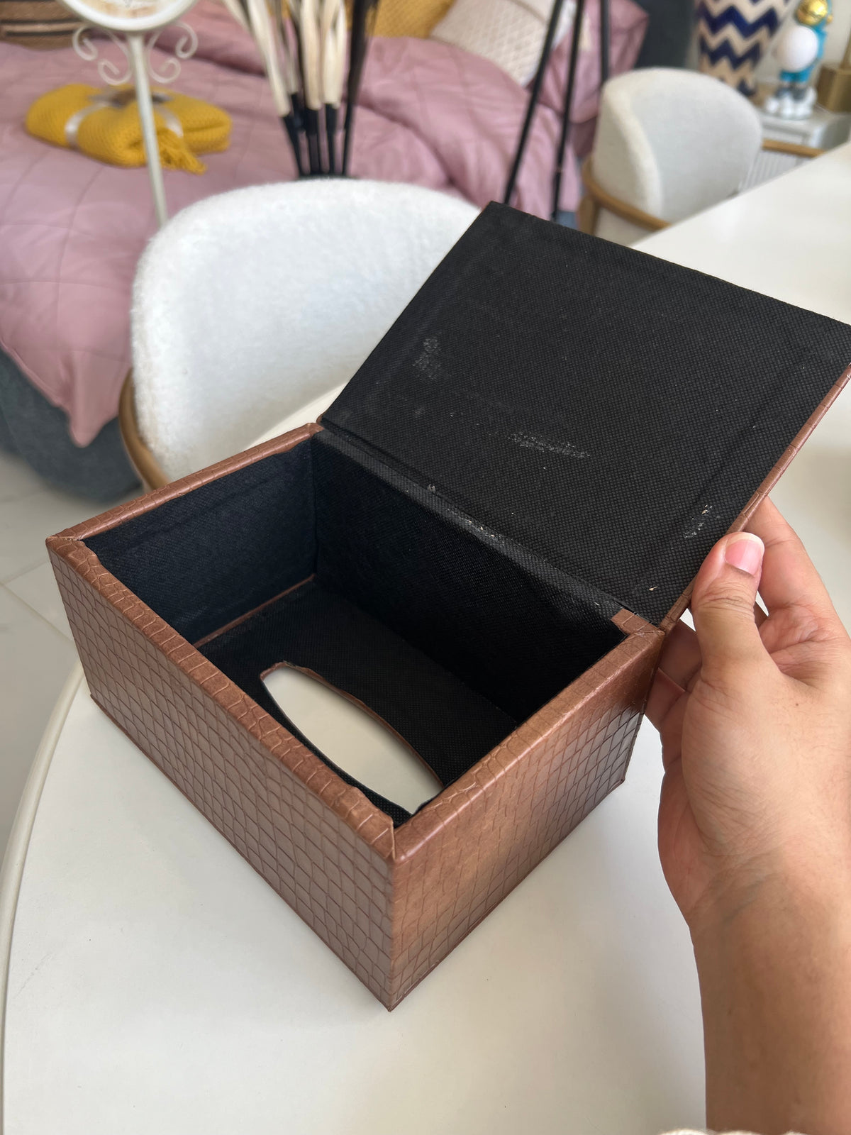 Leather Tissue box 09