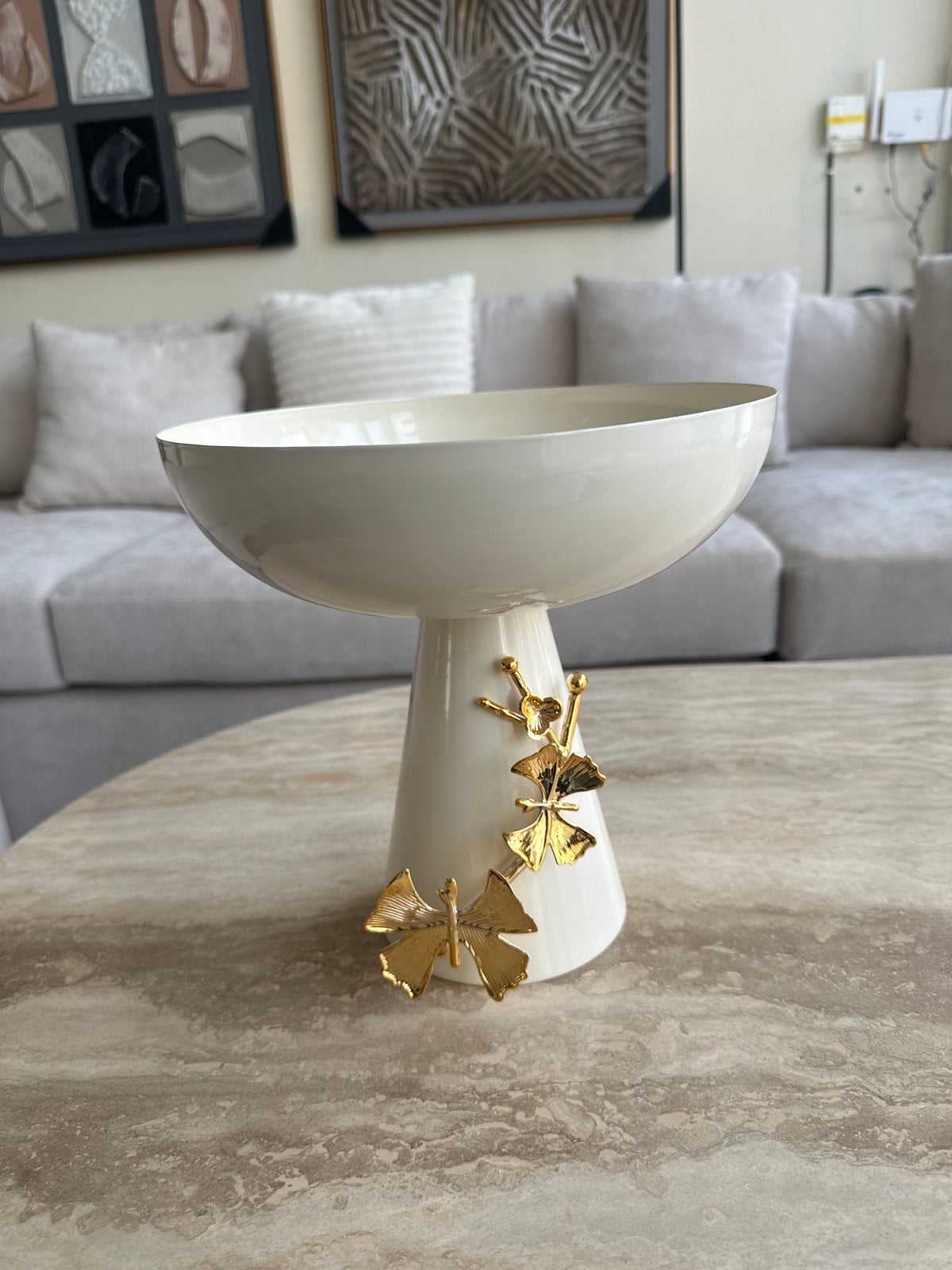 Butterfly Lux Trays Off White 005