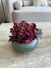 Pink Hydrangeas in Ceramic Planter