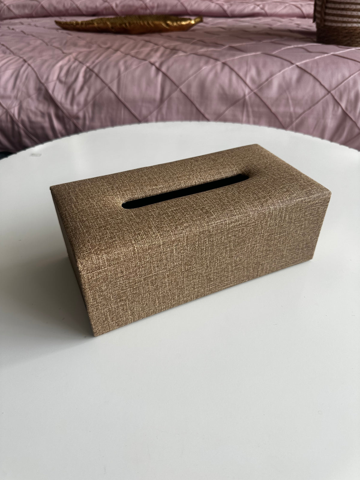 Jute Tissue Box Large