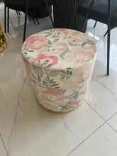 Pink Printed Premium round Stool