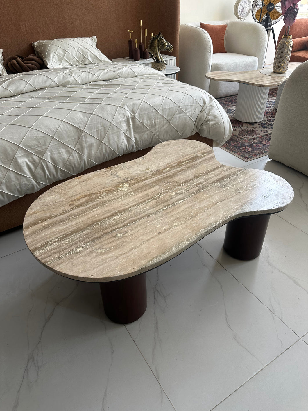 Travertine Irregular Coffee table (delivery only in Lahore)