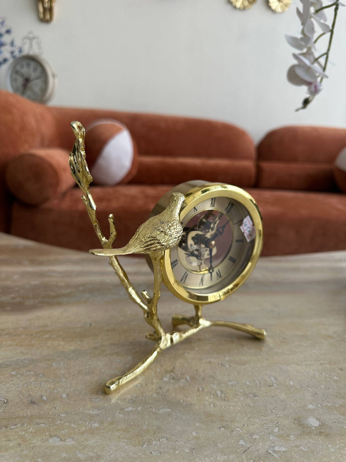 Gold Metallic Clock