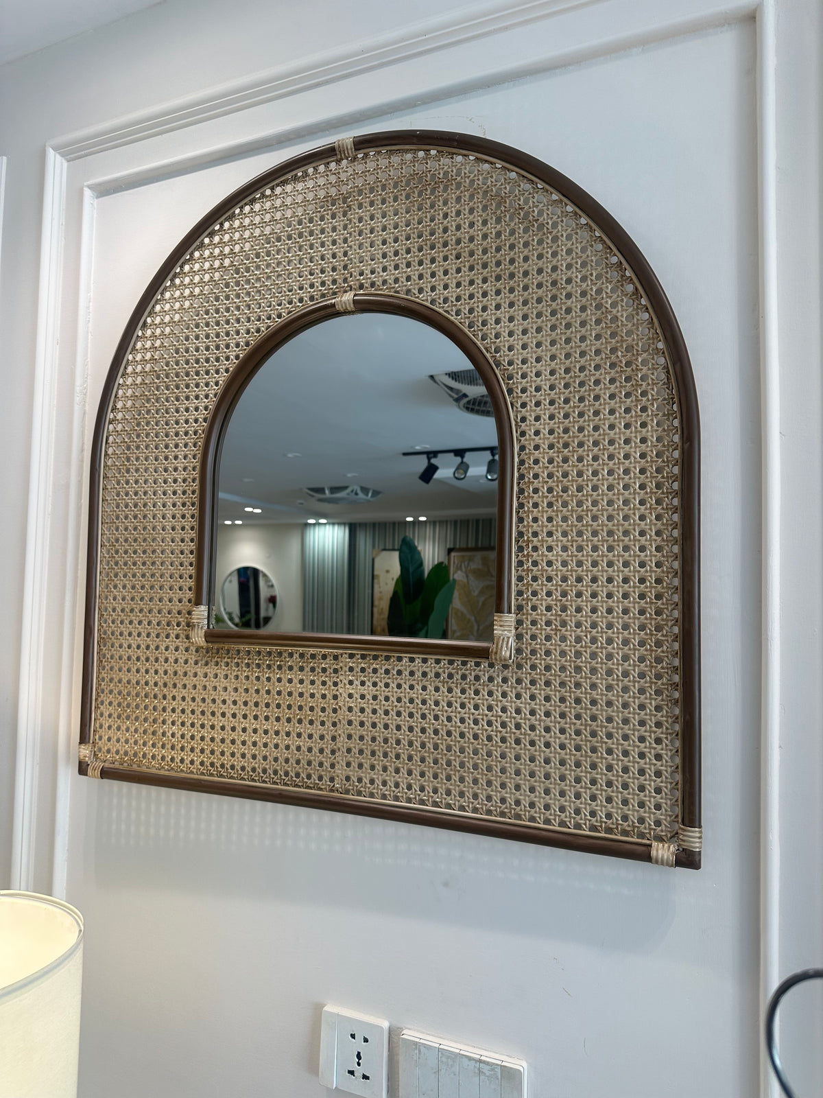 Imported Rattan Mirror 002