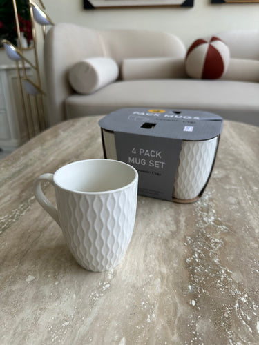 Mug set of 4 White