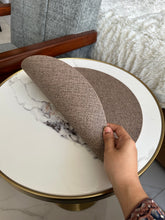 Leatherite Table mat Brown 002