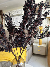 Faux Eucalyptus Spray dark burgundy