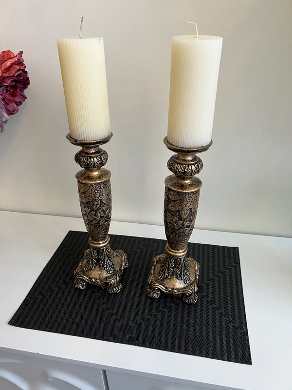 Antique Gold Candle Stand 010