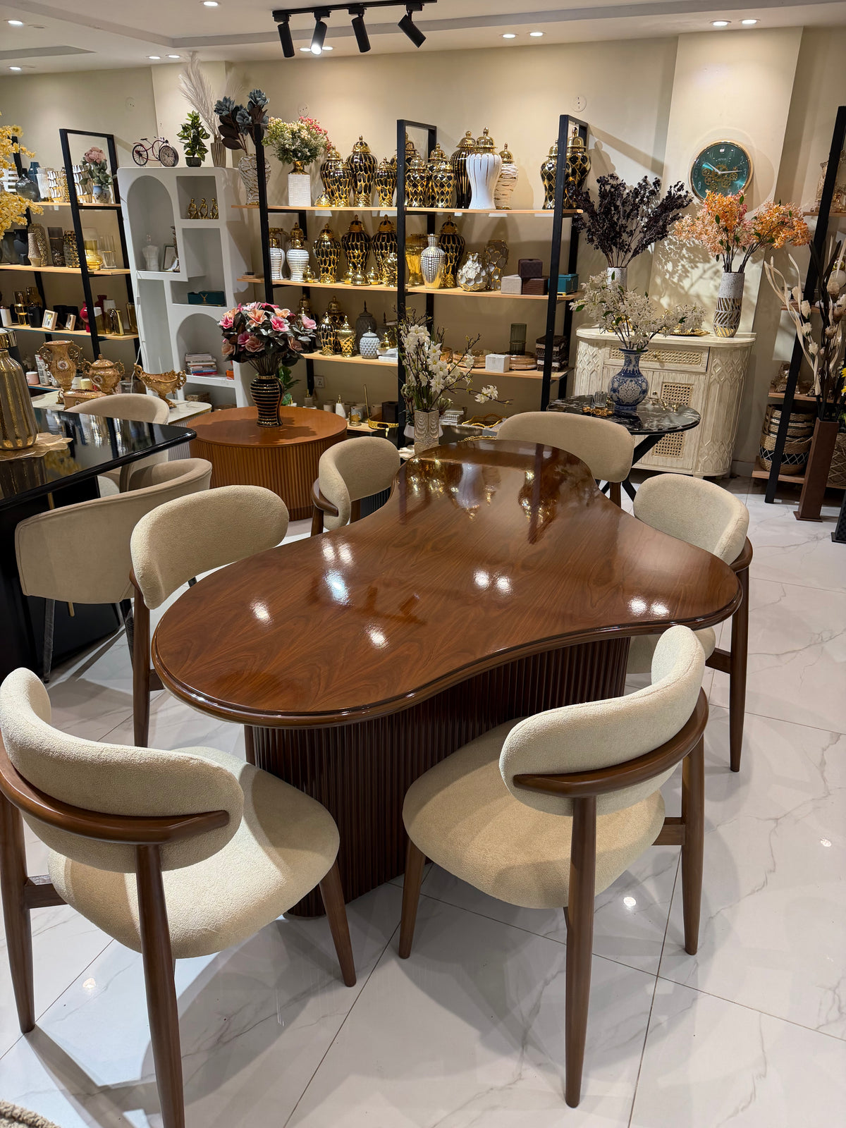 Irregular dining table