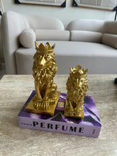 Regal Lion Sculpture Gold
