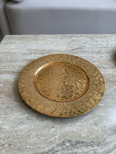 Textured Round Gold Tray 003