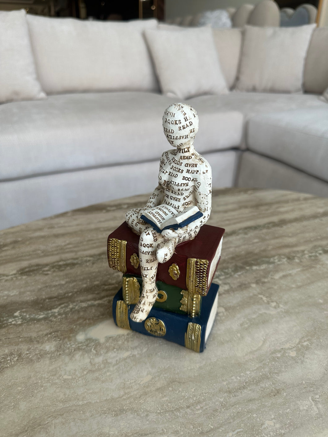 Book Reading Women Sculpture 03- Imported