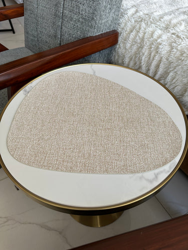 Leatherite Table mat Beige 005
