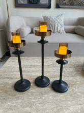 Midnight Glow Candle stands set of 3