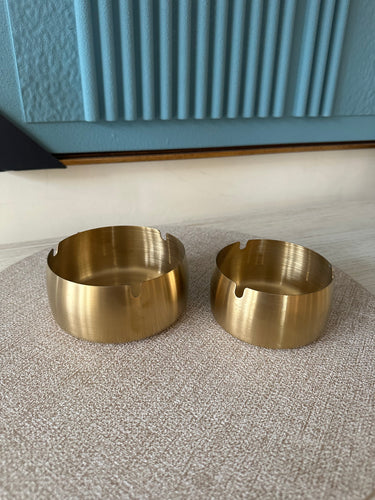 Metal Ash tray Gold