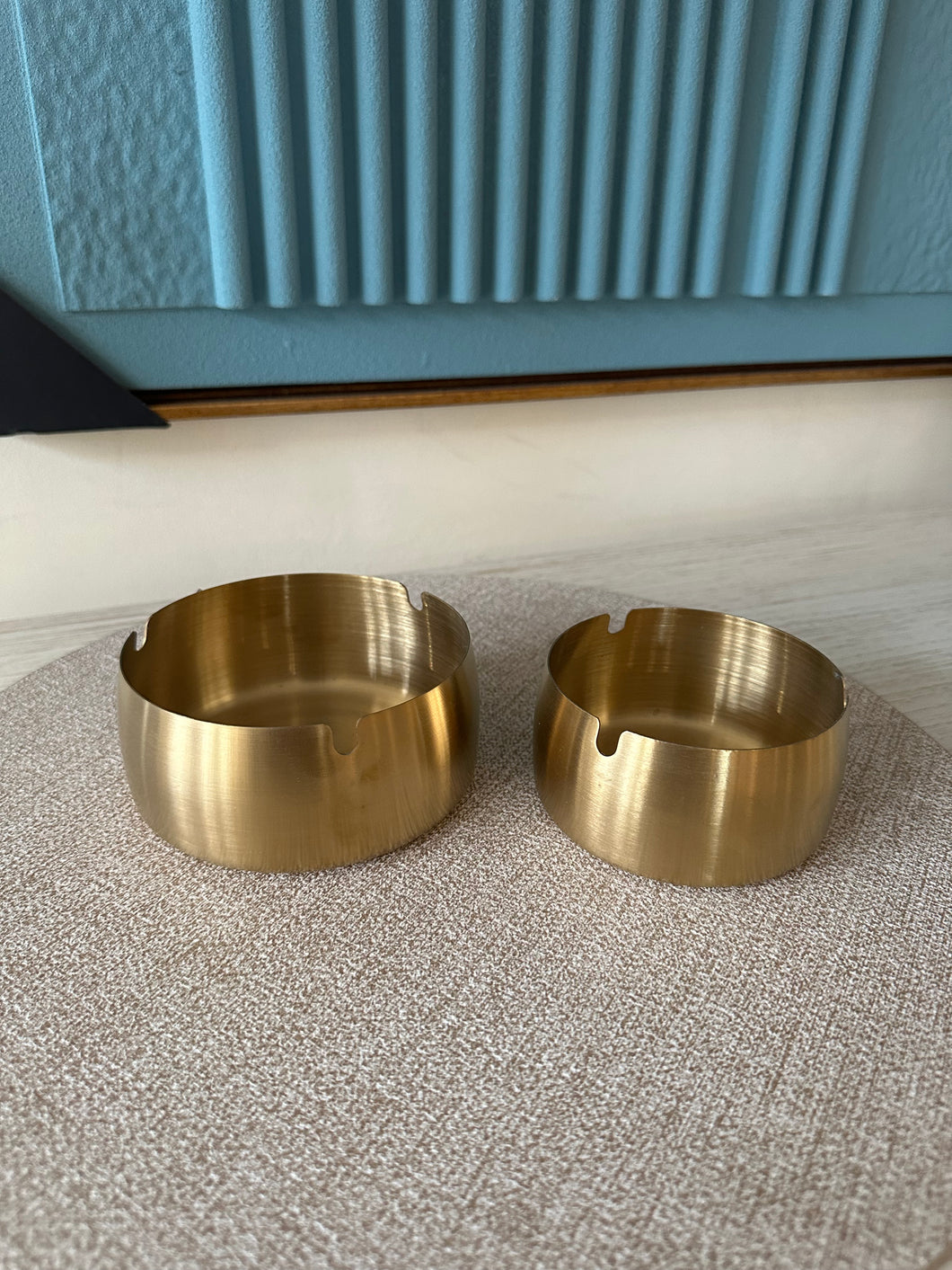 Metal Ash tray Gold