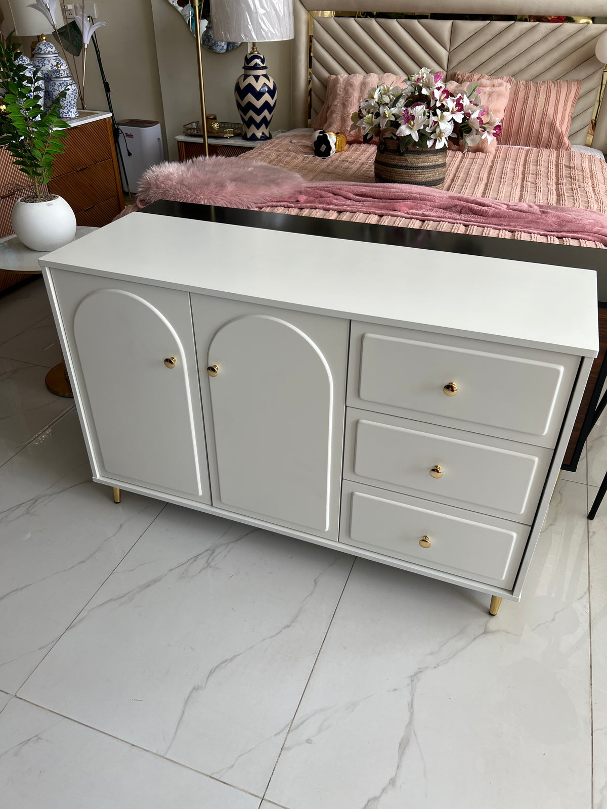 Carved Grace Console