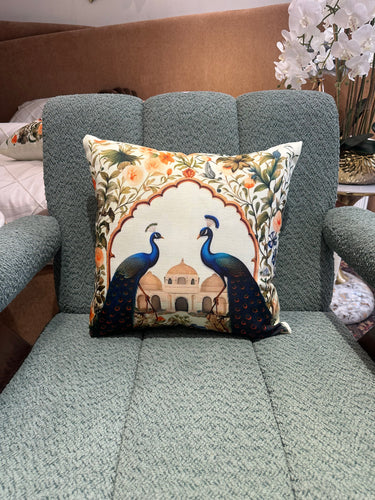 Peacock cushion 010