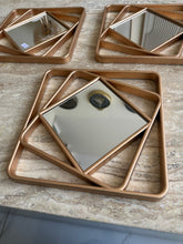 Gold Square Mirrors set of 3 002