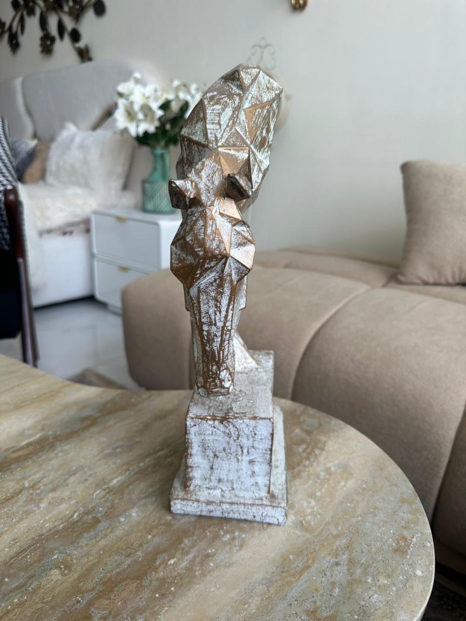 3D Horse Antique White
