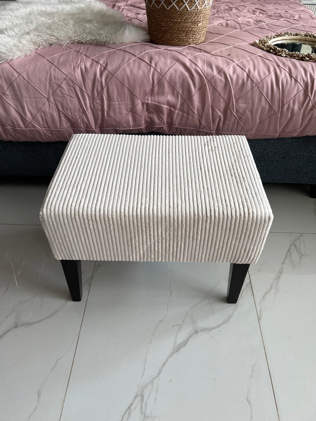 Premium Velvet Stool 010