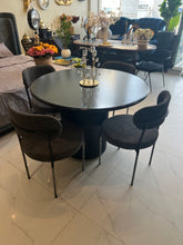 4 Seater Grey Boucle Dining Table