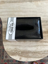 Leather Tissue box black 017