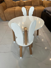 White Butterfly Round Table & 2 Chairs