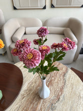 Purple Silk Dahlia Flower Stem
