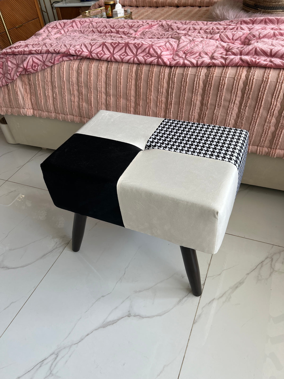 Patchwork stool 008