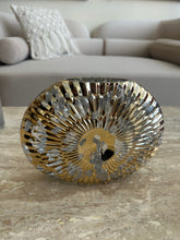 Crystal Gold & Silver Shell Vase