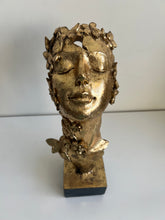 Sleeping Lady Face Sculpture Gold