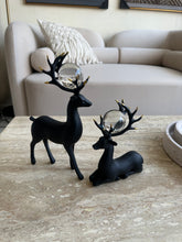 Regal Deer Sculpture set Black 002