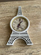 Eiffel Tower Clock White