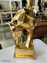 3D Horse Decor (Black White And Gold) Gold