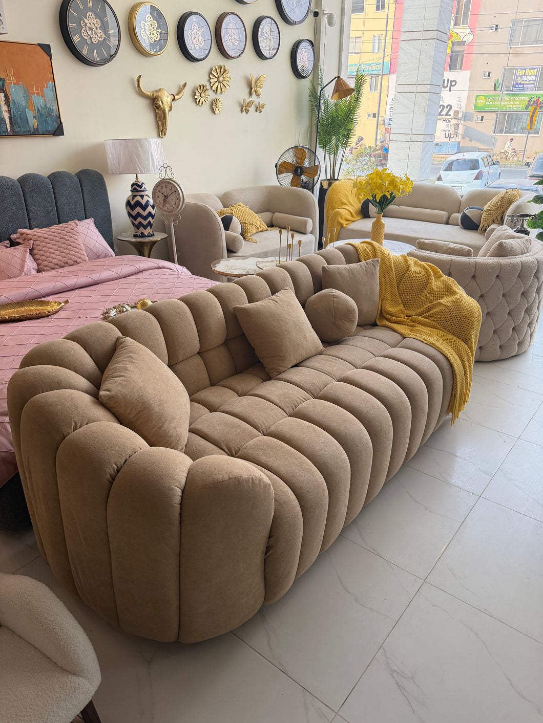 Bubble sofa 02 Brown