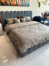 Rocky boucle bed Greyish Blue