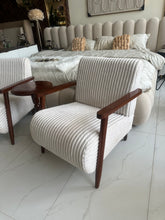 Mid Century Arm Chair Beige 002