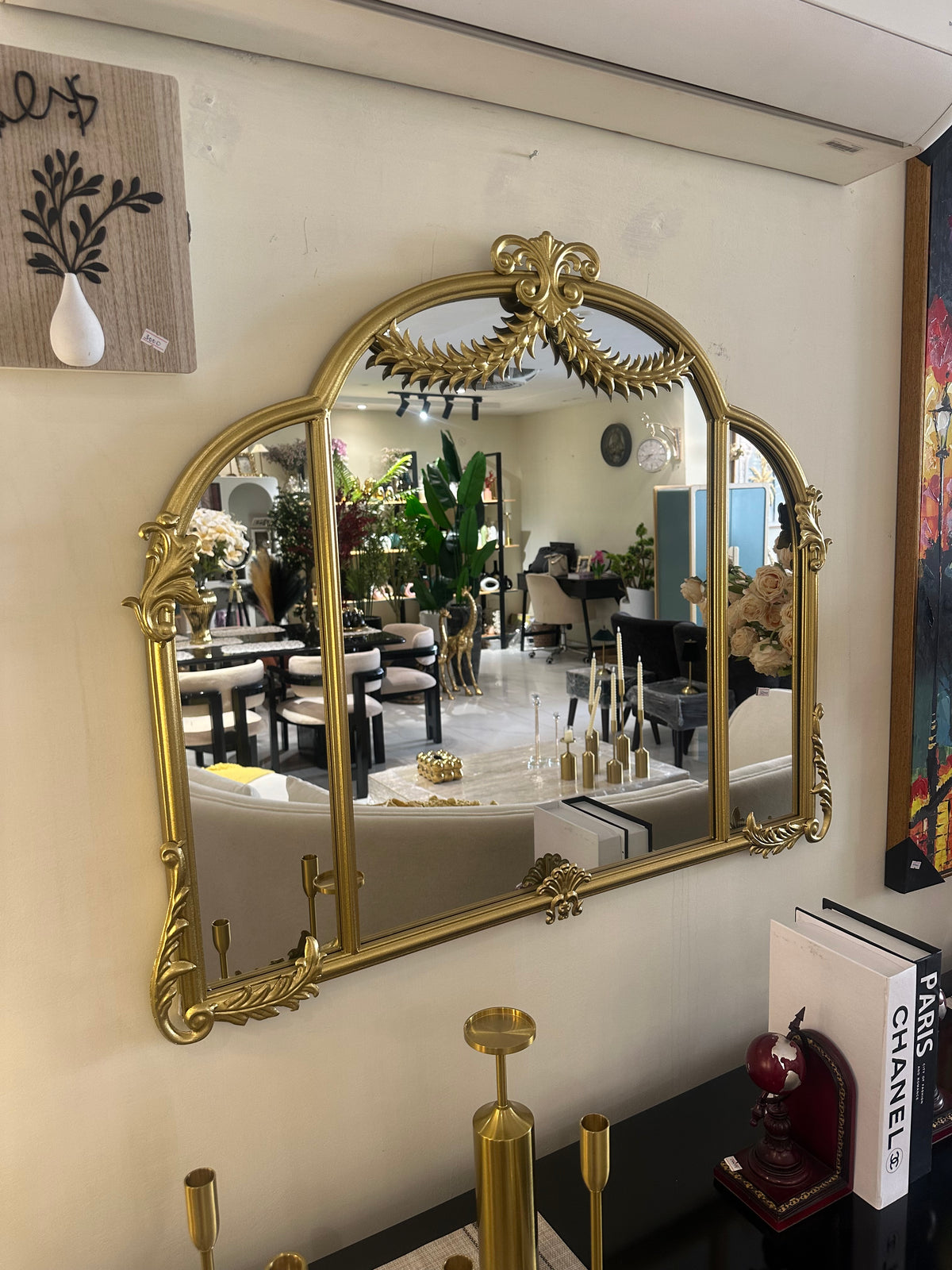Imported Gold Window Mirror