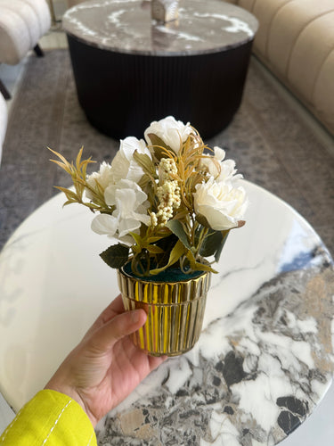 Ceramic Gold planter 06