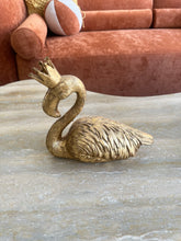Golden Flamingo Statue